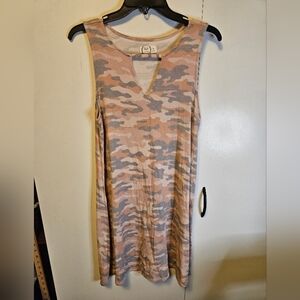 Maurice's Women's Size Medium T Shirt Dress Camo GUC